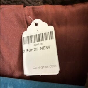 Brown Faux Fur Coat XL